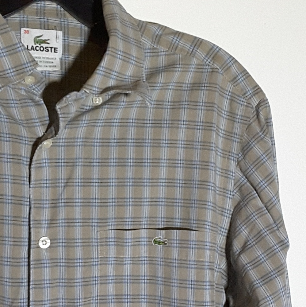 Lacoste long sleeve men's botton up shirt